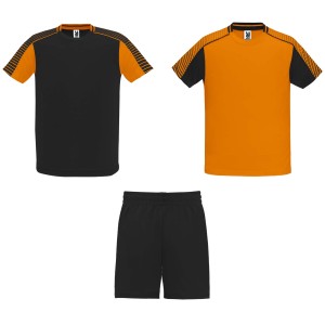 Juve gyerek sport szett, orange, solid black (T-shirt, pl, kevertszlas, mszlas)