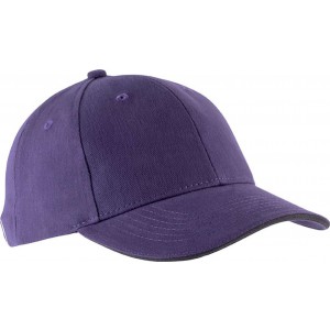 Kup Orlando 6 paneles sapka, Purple/Dark Grey