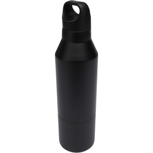 Odessy szigetelt ac�l palack �s poh�r, 600 ml, fekete