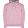 Roly Urban gyerek kapucnis pulver, Light pink, Marl Grey