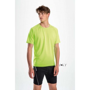 Sols Sporty raglnujj pl, Forest Green (T-shirt, pl, kevertszlas, mszlas)