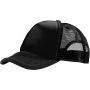 Trucker 5 paneles baseball sapka, fekete